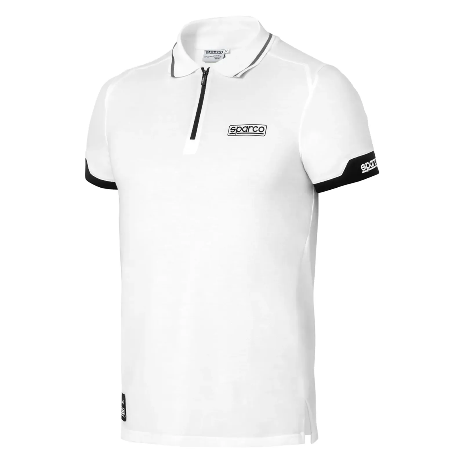 Polo Zip Blanc