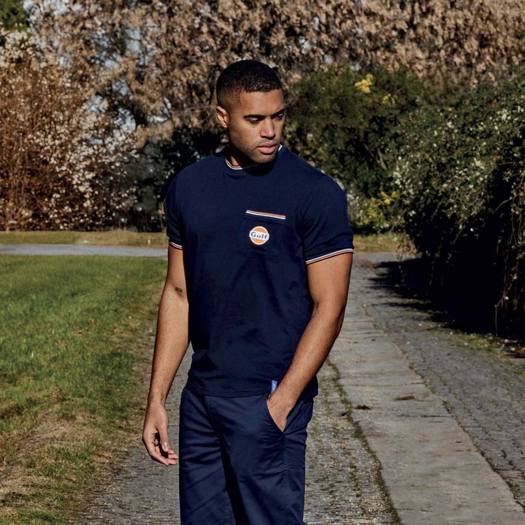 T-shirt Gulf Pocket Bleu Marine - Image 2